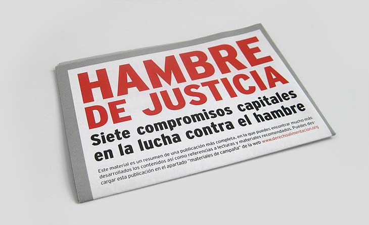 desplegable hambre de justicia